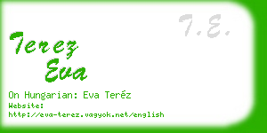 terez eva business card